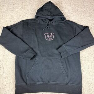 Shane Dawson Embroidered Pink Pig Hoodie Unisex Black‎ Pullover Authentic Large